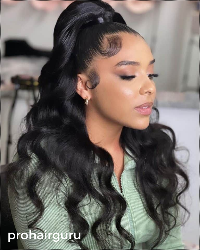 Black Hair Half-Up Half-Down Styles