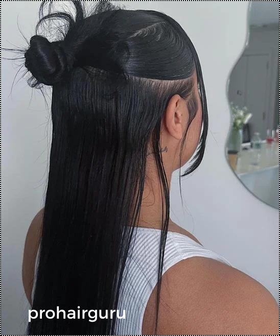 Black Hair Half-Up Half-Down Styles