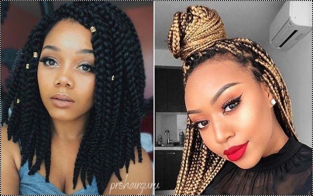 Medium Box Braids Styles