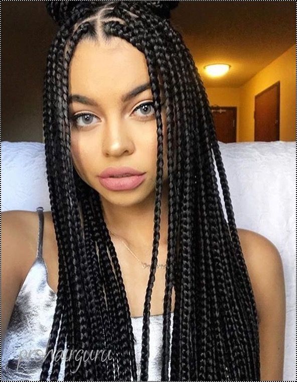 Medium Box Braids Styles