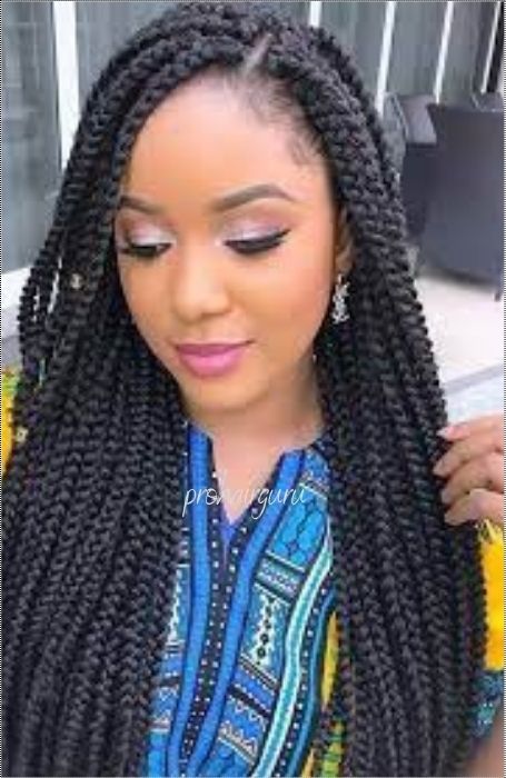 Medium Box Braids Styles